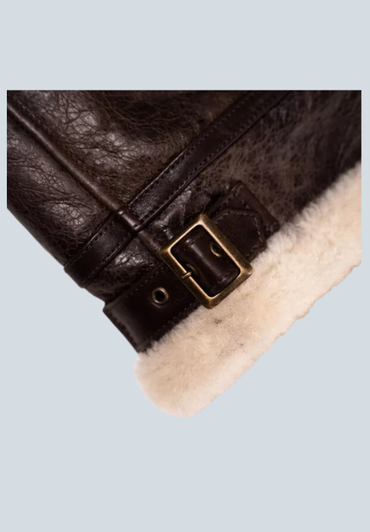 Eastwood B3 Shearling Aviator Brown Leather Bomber Jacket